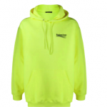Balenciaga Campaign logo hoodie FLUO