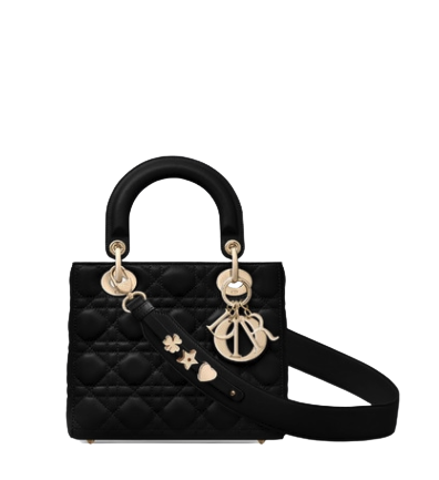LADY DIOR MY ABCDIOR BAG Black Cannage Lambskin