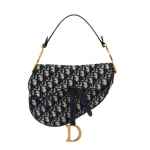 SADDLE BAG Blue Dior Oblique Jacquard
