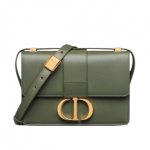 30 MONTAIGNE BAG Cedar Green Box Calfskin