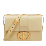 30 MONTAIGNE BAG Pale Yellow Box Calfskin