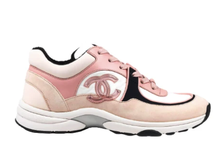 CHANEL Sneakers Pink Suede