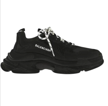 WOMEN'S TRIPLE S TRAINERS IN BLACK