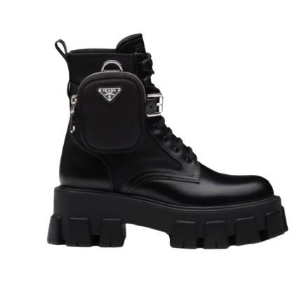 Bottines Monolith en cuir brossé et nylon
