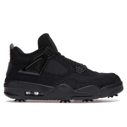 AIR JORDAN 4 RETRO GOLF BLACK CAT PONY HAIR