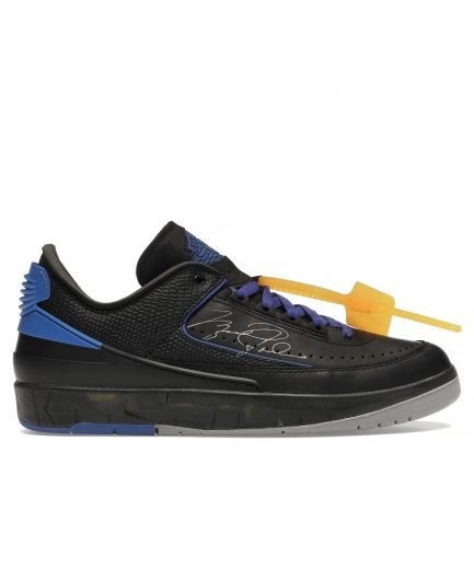 AIR JORDAN 2 X OFF-WHITE RETRO LOW BLACK BLUE