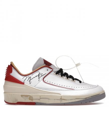 AIR JORDAN 2 X OFF-WHITE RETRO LOW WHITE VARSITY RED