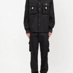 Prada
Re-Nylon press-stud shirt