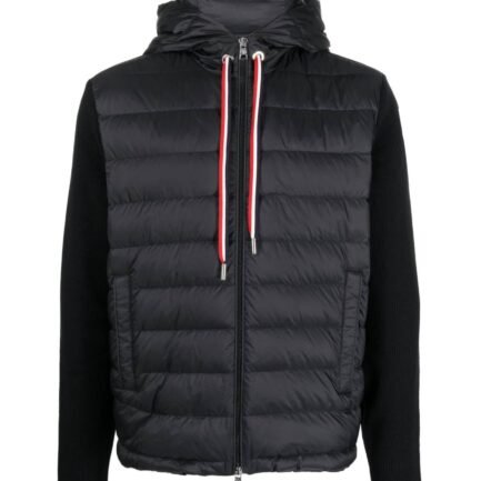 Moncler padded knitted jacket