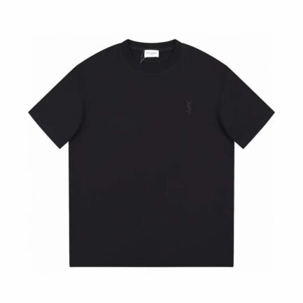 SAINT LAURENT SIGNATURE T-SHIRT BLACK