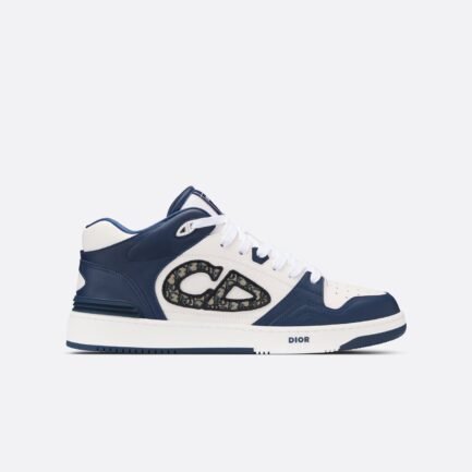 B57 MID-TOP SNEAKERBlue and Cream Smooth Calfskin and Beige SuedeReference: 3SH141ZXT_H554