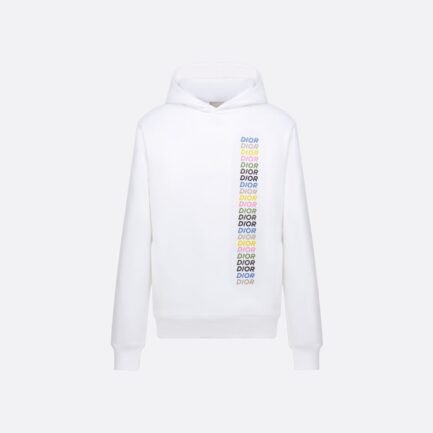 RELAXED-FIT HOODED SWEATSHIRTWhite Cotton FleeceReference: 413J646A0531_C085