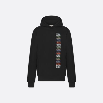 RELAXED-FIT HOODED SWEATSHIRTBlack Cotton FleeceReference: 413J646A0531_C985