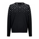 Gradient Cotton Crewneck black