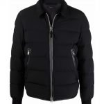 TOM FORD
Leather-Trimmed Quilted Poplin Down Jacket