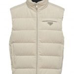 Prada
Men's Natural Enamel-logo Padded Gilet
