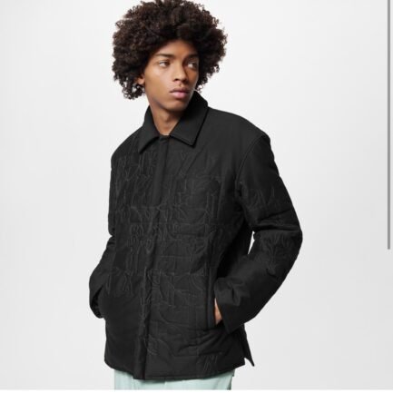 1AAU6Q
LV Music Line Embroidered Quilted Overshirt