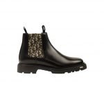 Dior Explorer Chelsea 2 Boots Black Beige Oblique