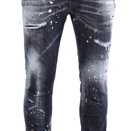 Dsquared2
paint-splatter distressed jeans