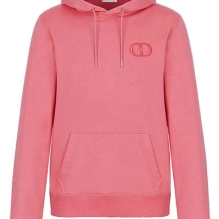 DIOR ROSE PINK CD ICON HOODIE
