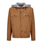 GUCCI DENIM JACKET WITH CONTRASTING HOOD