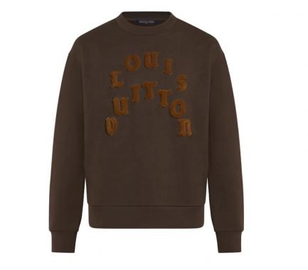 Louis Vuitton Tuffetage round-neck sweatshirt Brown