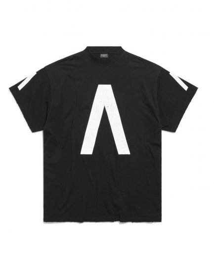 BALENCIAGA MUSIC | ARCHIVE SERIES CONNECTED T-SHIRT OVERSIZED IN BLACK/WHITE