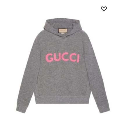 Gucci
logo-embroidered wool hoodie